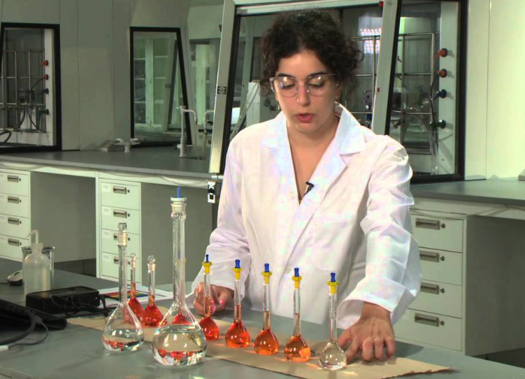Prepare diluted solution during water quality testing Prepare diluted solution during water quality testing