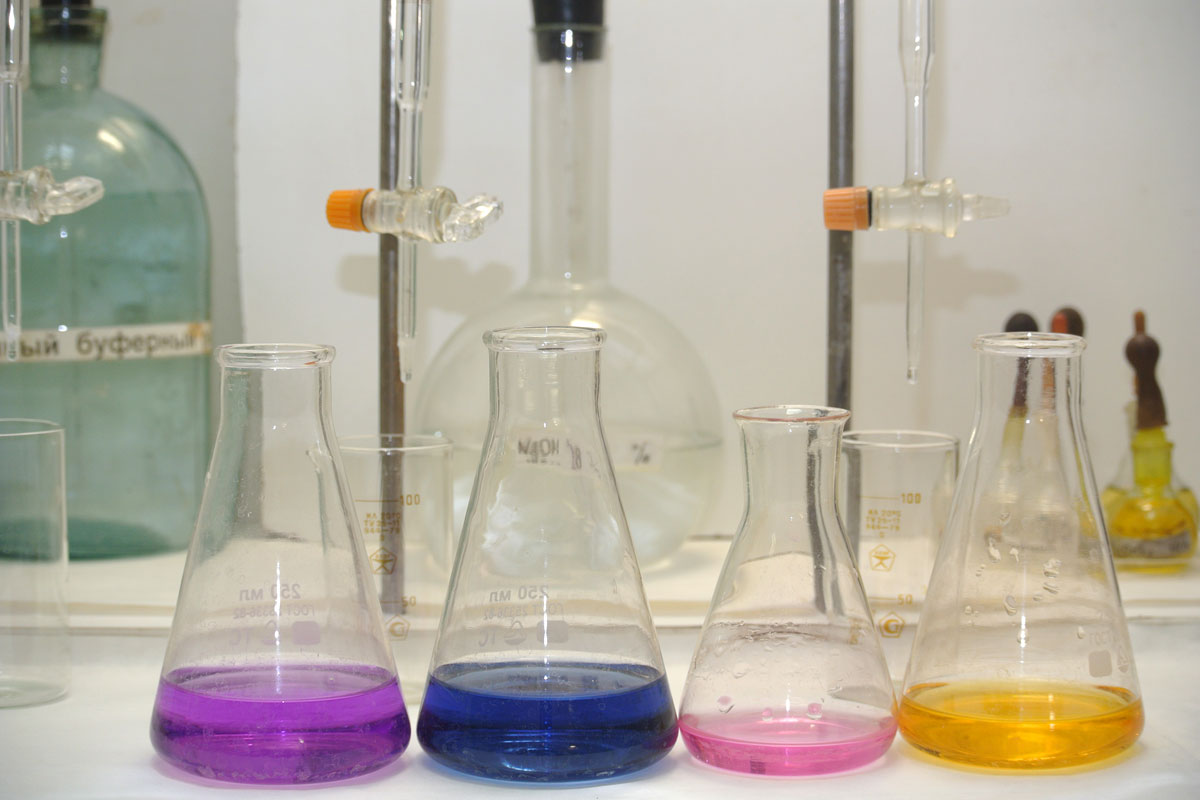 Various water quality testing chemical reagents