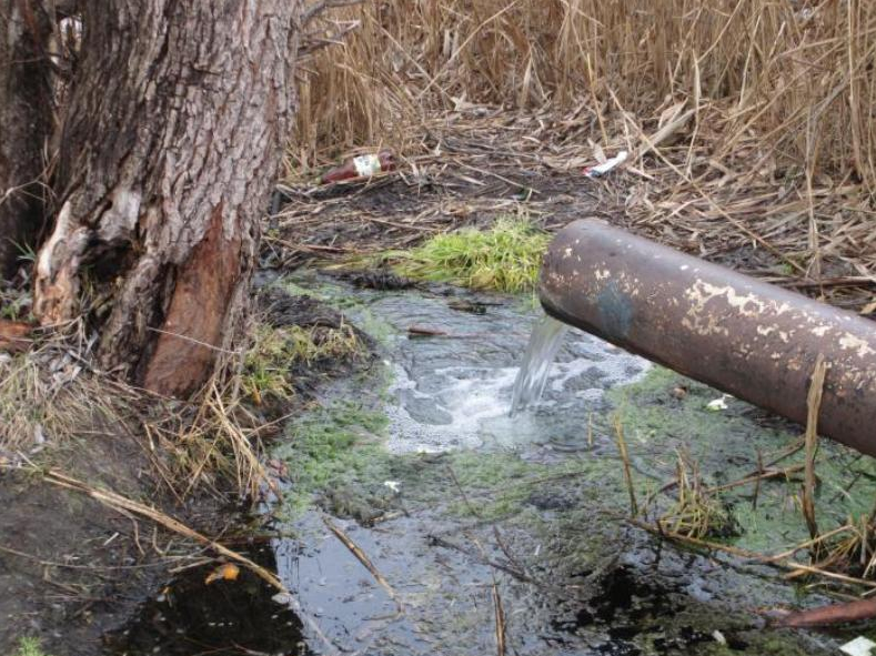 Industrial sewage discharge