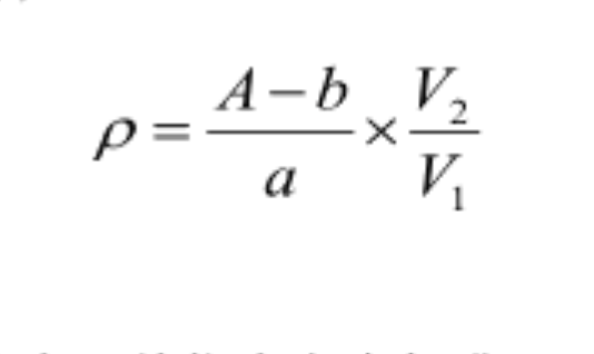 Quantitative formula for acrylic acid