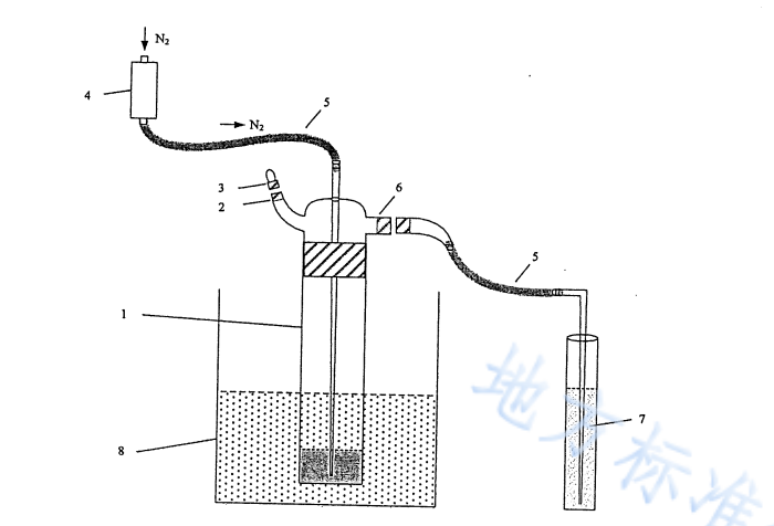 COD constant temperature water bath acidification blowing device diagram