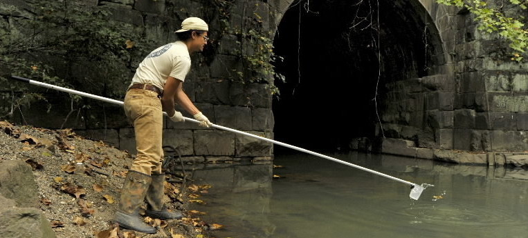 Collect calcium and magnesium ion water samples of reclaimed water