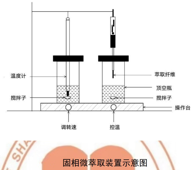 Schematic diagram of solid phase microextraction device