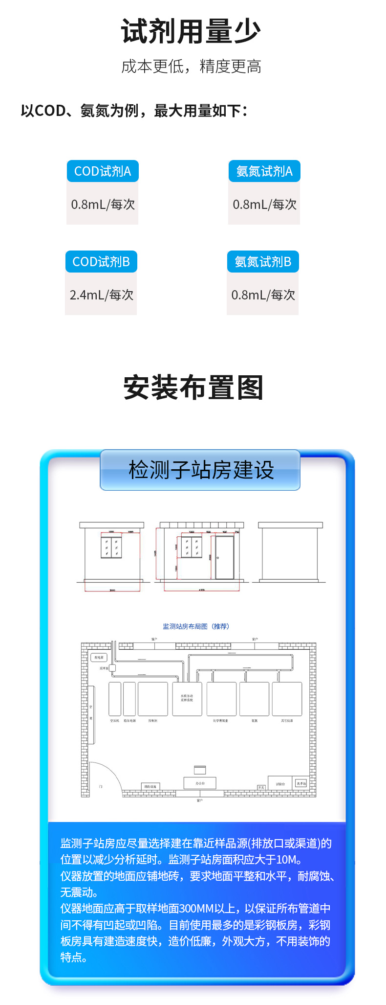 COD在线水质分析仪安装示意图